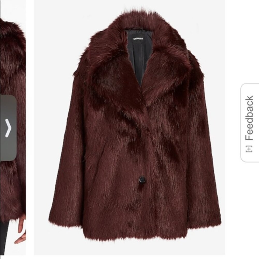 Dark Plum Fur Coat